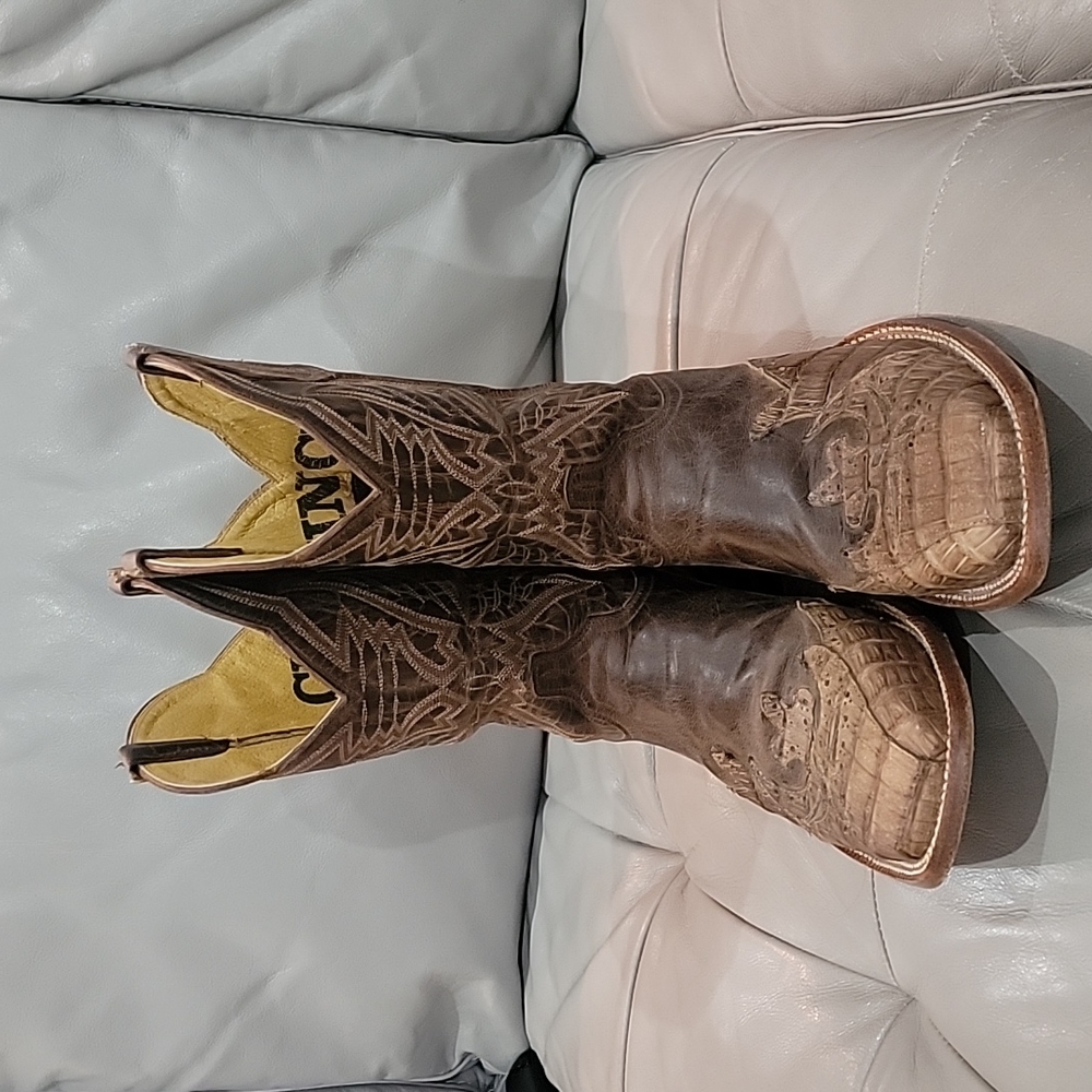 Cinch leather caiman alligator boots size 11